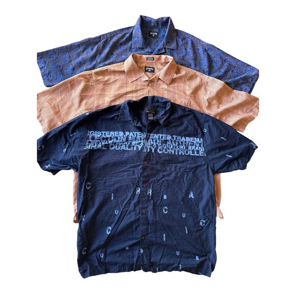 Rocawear Other - Y2K XXXL Bundle of 3 Button Up Shirt Sleeve Shirts 2 Rocawear and 1 Fubu